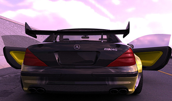 maya mercedes coupe sl - Mercedes sl65 special coupe... by mickyboys